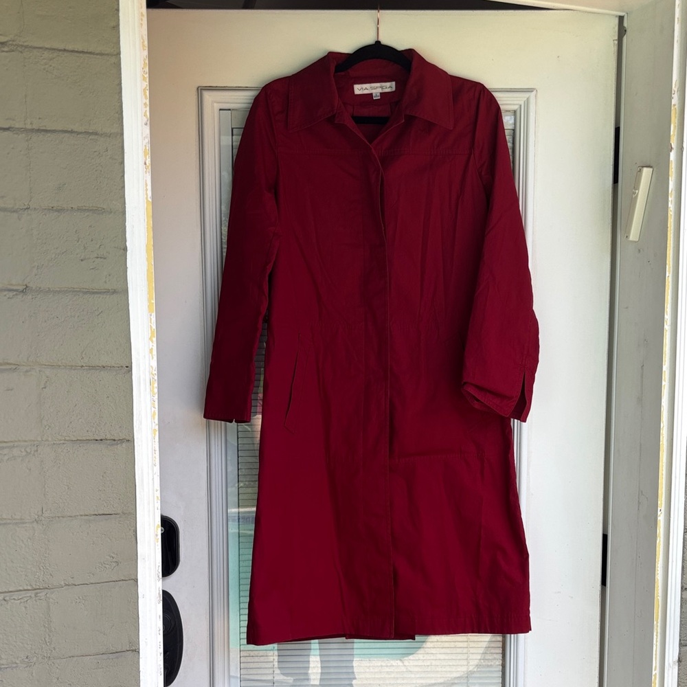 Via Spiga Red Long Coat
